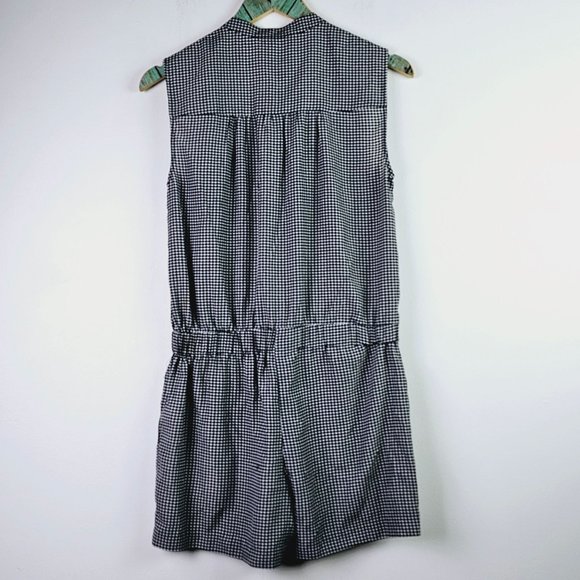 Michael Kors Houndstooth Silky Sleeveless Button-on Romper, NWOT, Sz S - Picture 7 of 9